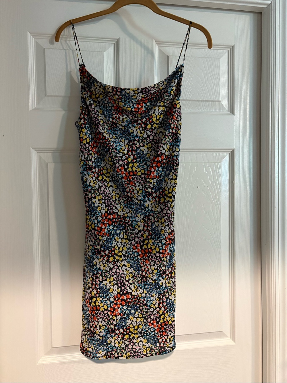 Floral Slip Mini Dress in Multicolor